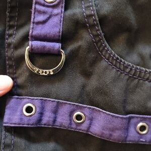 Tripp NYC Black and Purple Boot Cut Pants